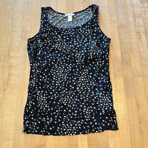 H&M Black Floral Maternity/Nursing Tank Top